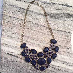 Statement necklace blue